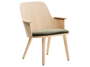 SANDER LOUNGE - Wooden chair with armrests by Karl Andersson - view 2